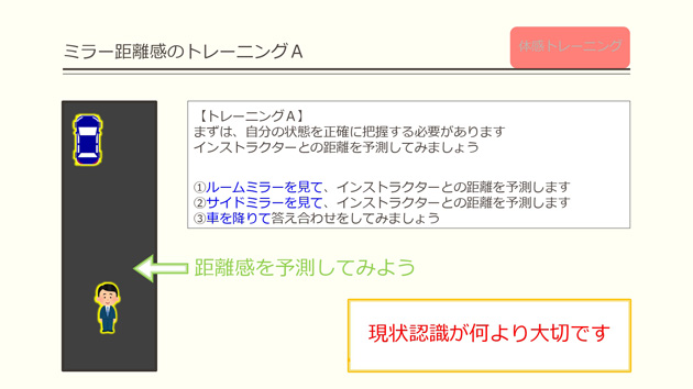 ミラー距離感のトレーニングA