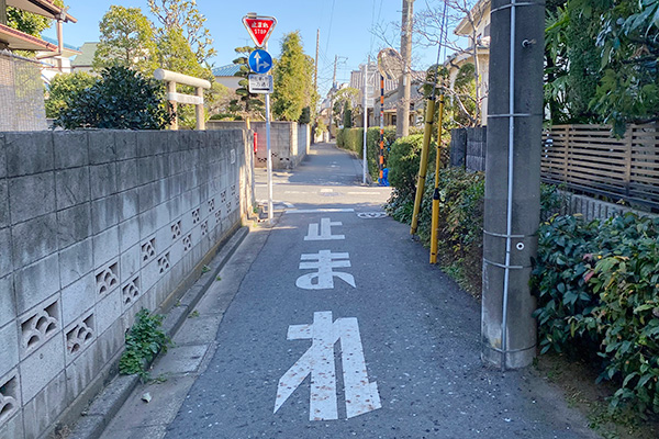 大田区の特に道幅が狭い道路