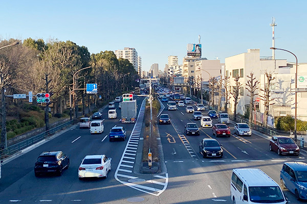 世田谷区の幹線道路